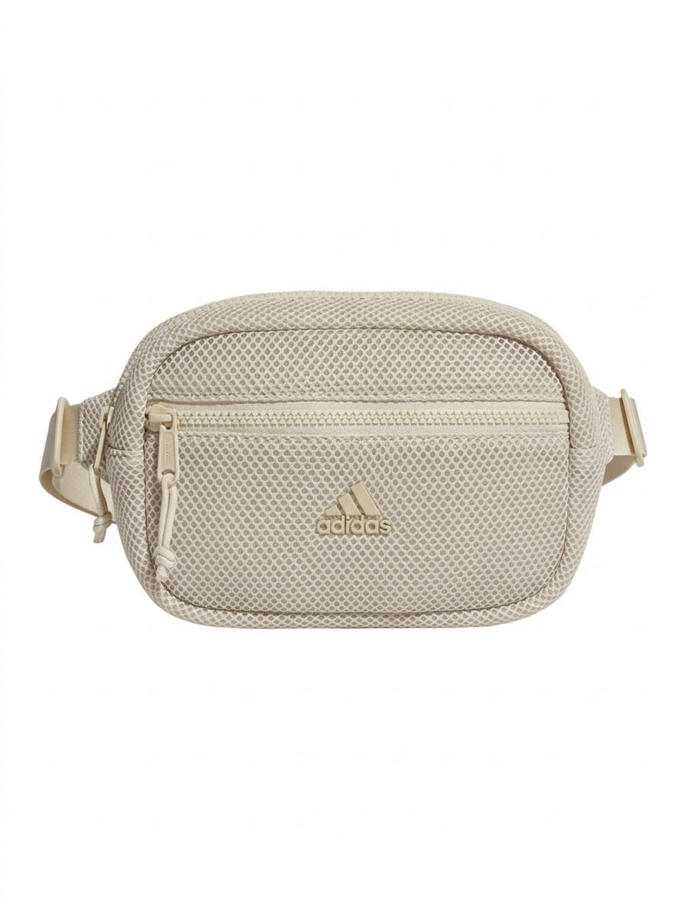 adidas Cream Mesh Waist Bag with Front Pocket